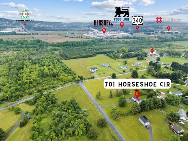 701 Horseshoe Cir, Stuarts Draft, VA 24477 - overview of rural landscape
