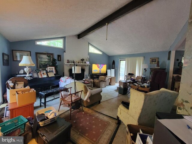 216 Wakefield Dr, Locust Grove, VA 22508 - living room with carpet flooring and a textured ceiling