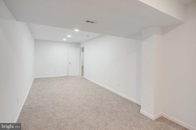 5409 Rich Mountain Way E, Fredericksburg, VA 22407 - finished basement featuring carpet flooring, recessed lighting, and baseboards
