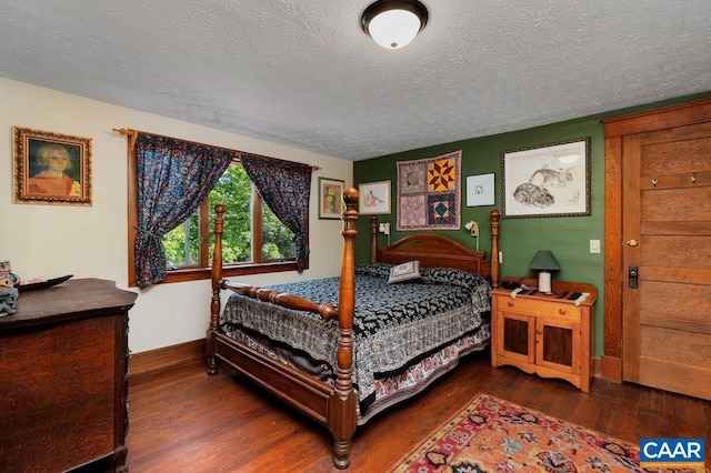 2256 Adial Rd, Faber, VA 22938 - bedroom featuring baseboards, a textured ceiling, and wood finished floors