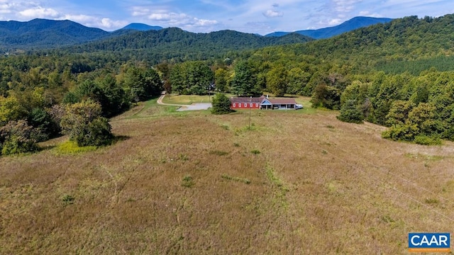 2256 Adial Rd, Faber, VA 22938 - birds eye view of property featuring a mountain view and a view of trees