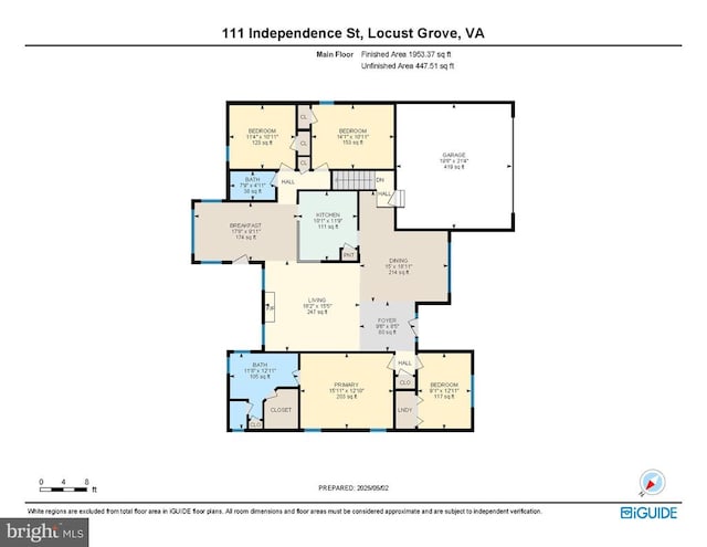 111 Independence St, Locust Grove, VA 22508 - home floor plan