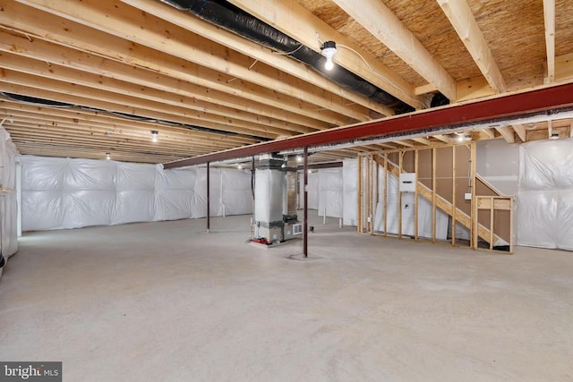 35079 Orchid Ln, Locust Grove, VA 22508 - unfinished basement with water heater and heating unit