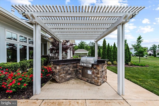 6607 Golden Pheasant Run, Fredericksburg, VA 22407 - view of patio / terrace featuring a pergola