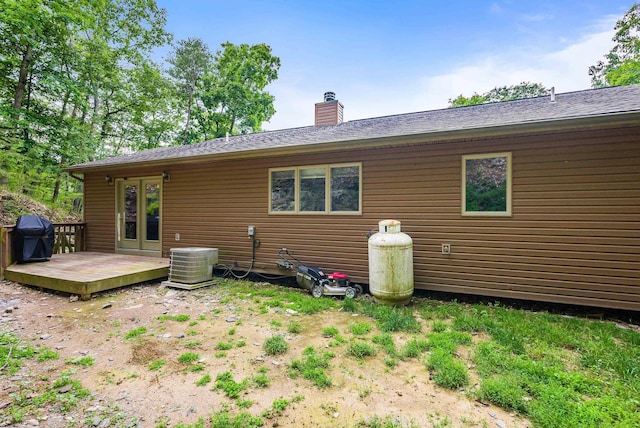 4056 Palmer Rd, Mcgaheysville, VA 22840 - rear view of house featuring a deck and a chimney