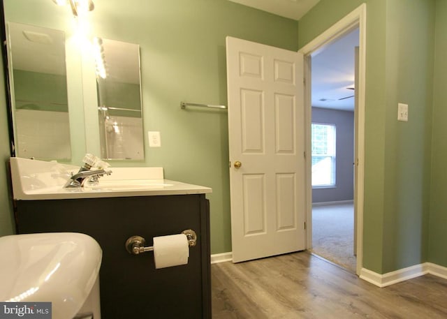 4605 Club Cart Cir, Fredericksburg, VA 22408 - full bath with wood finished floors, vanity, and a shower