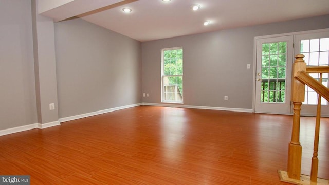 4605 Club Cart Cir, Fredericksburg, VA 22408 - unfurnished room with wood finished floors and recessed lighting