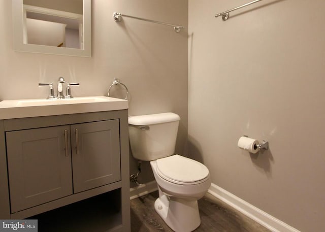 4605 Club Cart Cir, Fredericksburg, VA 22408 - half bath with wood finished floors and vanity