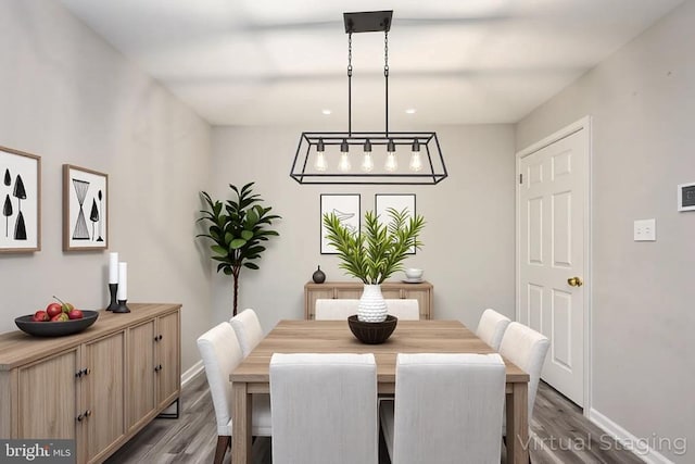 5122 Redbud Rd, Fredericksburg, VA 22407 - dining room featuring dark wood finished floors and recessed lighting