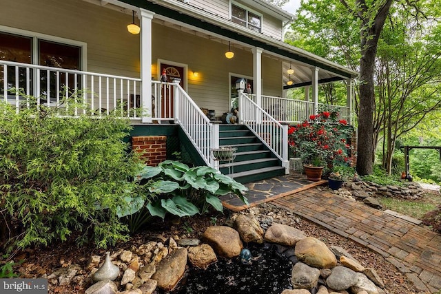 5864 Wyant Ln, Charlottesville, VA 22903 - property entrance featuring covered porch