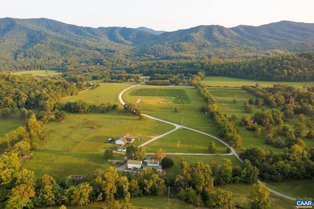 462 Winery Ln, Nellysford, VA 22958 - birds eye view of property with a mountain view and a rural view