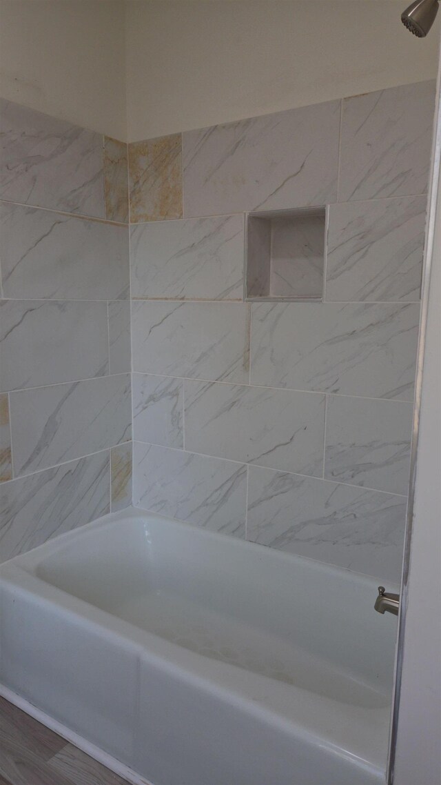 full bath with washtub / shower combination