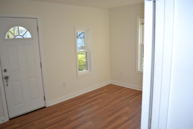 307 2nd St, Shenandoah, VA 22849 - entrance foyer with wood finished floors and baseboards