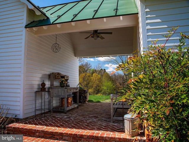 435 Larkins Mill Ln, Brightwood, VA 22715 - view of patio / terrace with a ceiling fan
