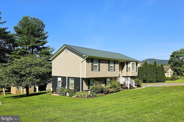 336 Blankenbaker Rd, Madison, VA 22727 - view of front facade featuring a front lawn, a metal roof, and an outdoor structure