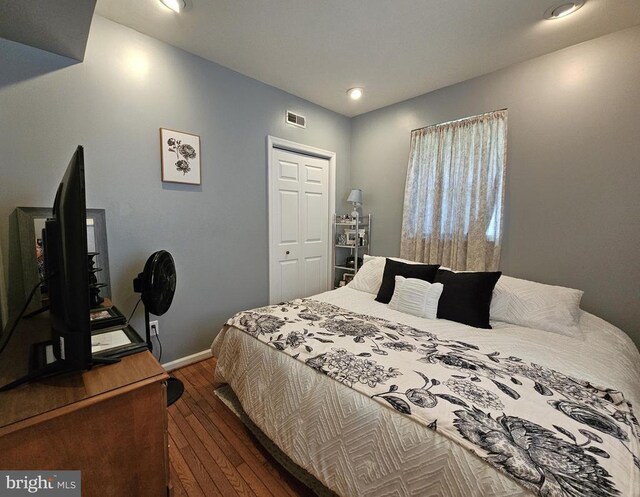 336 Blankenbaker Rd, Madison, VA 22727 - bedroom with dark wood-type flooring and recessed lighting