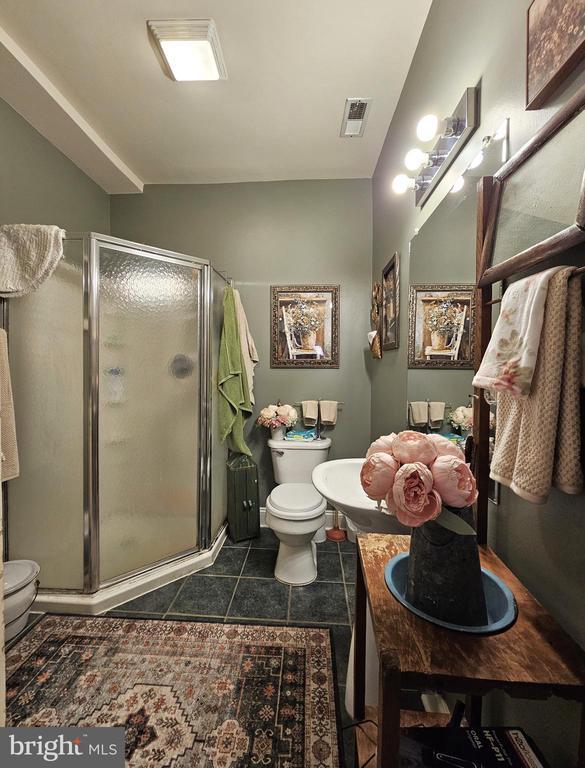 336 Blankenbaker Rd, Madison, VA 22727 - full bath with a shower stall, tile patterned floors, and vanity