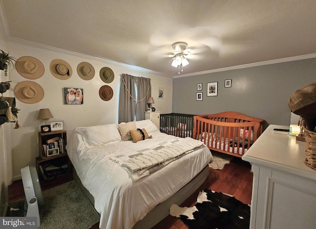 336 Blankenbaker Rd, Madison, VA 22727 - bedroom with ornamental molding and dark wood-style flooring