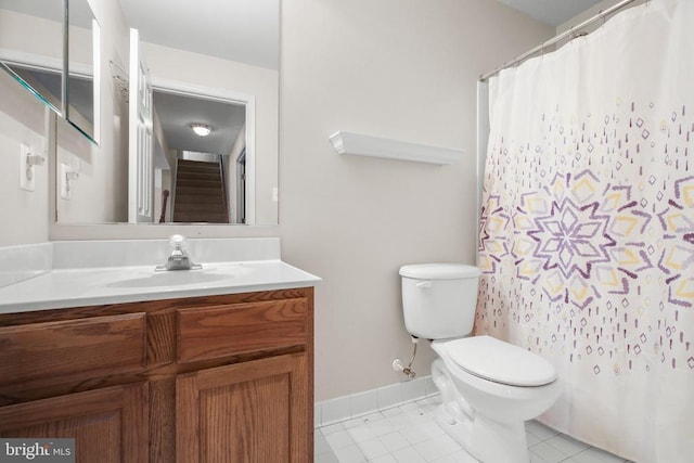 3113 Somerset Dr, Jeffersonton, VA 22724 - bathroom with vanity and tile patterned flooring