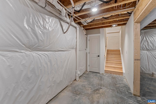34 Turkeysag Trl, Palmyra, VA 22963 - unfinished below grade area featuring stairway