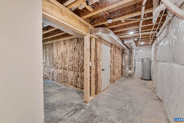 34 Turkeysag Trl, Palmyra, VA 22963 - unfinished below grade area with water heater and heating unit
