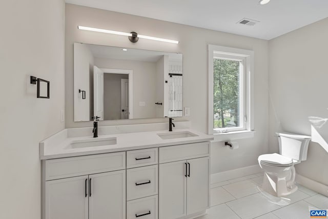 34 Turkeysag Trl, Palmyra, VA 22963 - full bath with double vanity, recessed lighting, and tile patterned flooring