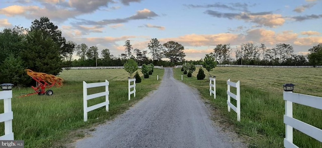 5902 Patriot Hwy, Woodford, VA 22580 - view of dirt / gravel road with a view of rural / pastoral area and view of scattered trees