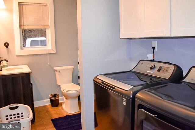 4551 Grove Hill River Rd, Shenandoah, VA 22849 - laundry room featuring washing machine and dryer and tile patterned floors