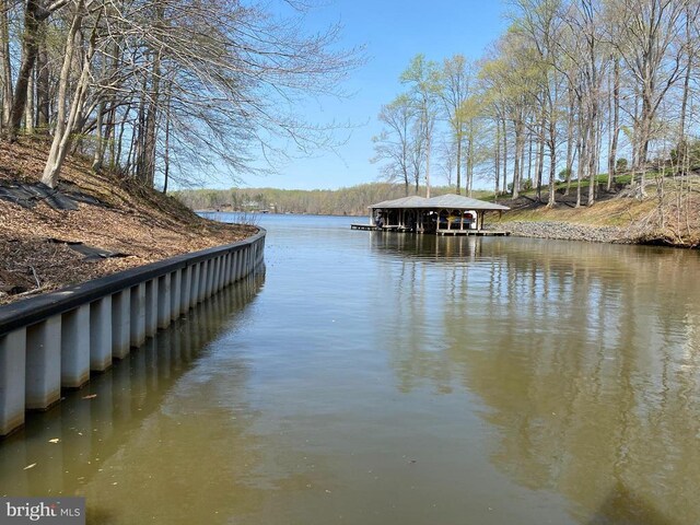 6029 Lost Cove Dr, Mineral, VA 23117 - dock featuring a water view