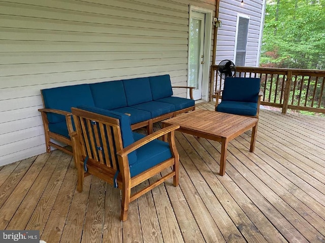 6029 Lost Cove Dr, Mineral, VA 23117 - wooden deck featuring an outdoor hangout area