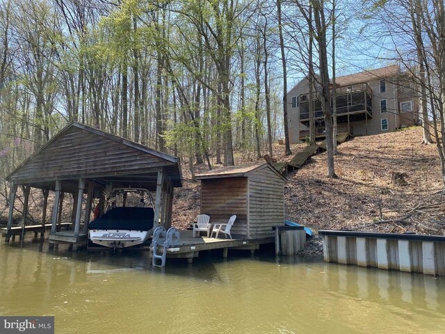 6029 Lost Cove Dr, Mineral, VA 23117 - dock with a water view