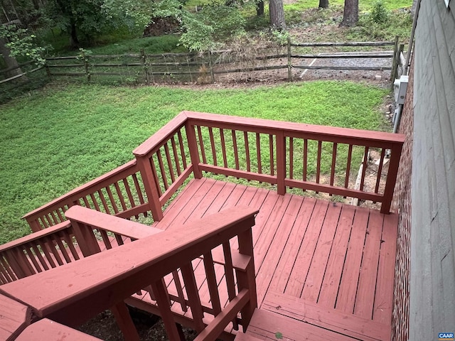 7 Englewood Dr, Palmyra, VA 22963 - wooden terrace with a fenced backyard
