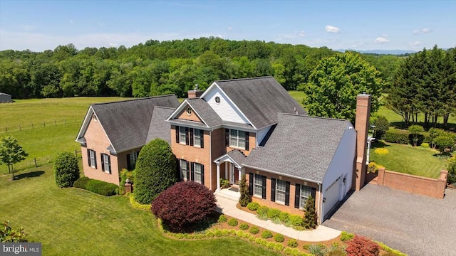 10042 Cedar Spring Ln, Culpeper, VA 22701 - aerial view of property and surrounding area with a forest