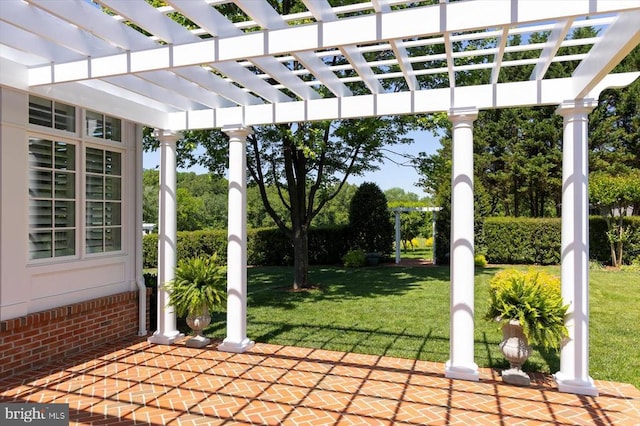 10042 Cedar Spring Ln, Culpeper, VA 22701 - view of patio featuring a pergola