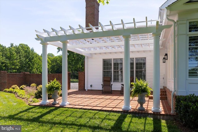 10042 Cedar Spring Ln, Culpeper, VA 22701 - view of patio / terrace with a pergola