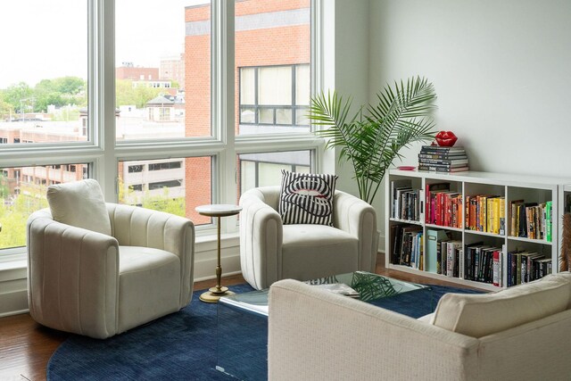 200 Garrett St Unit 609, Charlottesville, VA 22902 - sitting room with wood finished floors