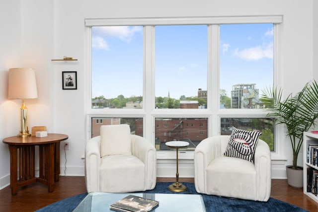 200 Garrett St Unit 609, Charlottesville, VA 22902 - sitting room with wood finished floors and baseboards