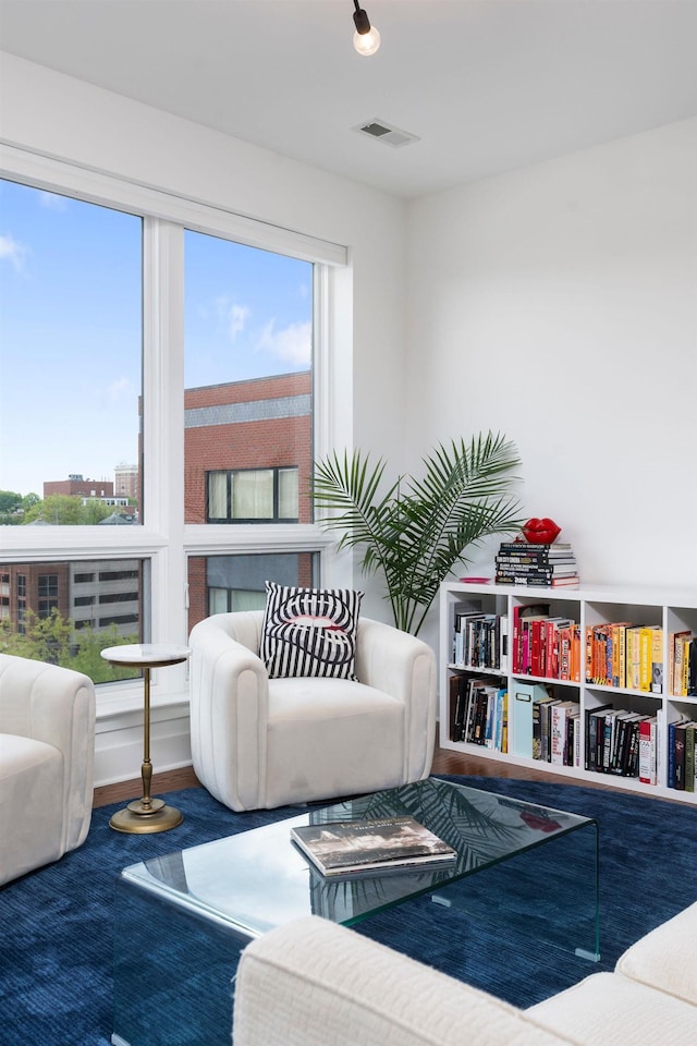 200 Garrett St Unit 609, Charlottesville, VA 22902 - living room featuring wood finished floors