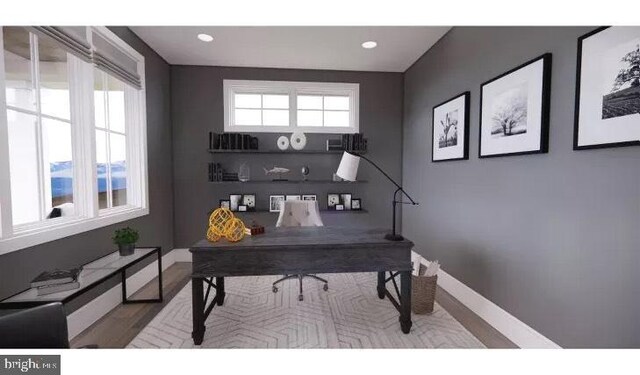 51 Lighthouse Dr, Bumpass, VA 23024 - office featuring baseboards and wood finished floors