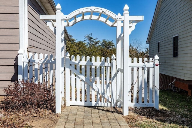 exterior space with fence