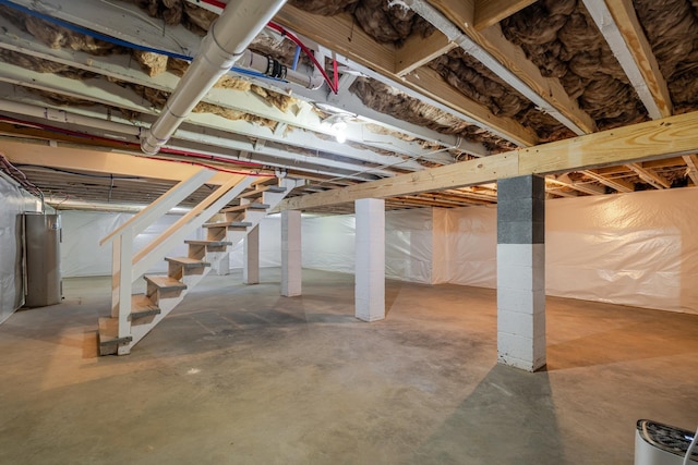 9048 Cinder Run Ln, Elkton, VA 22827 - unfinished below grade area featuring stairs