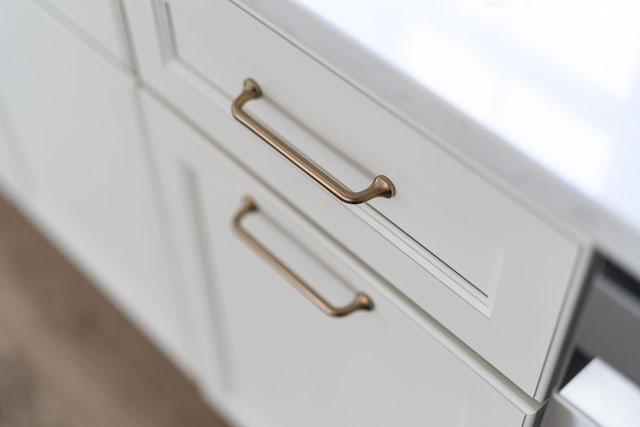 room details featuring white cabinetry