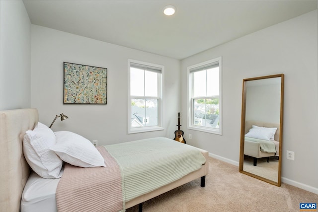 3215 Bergen St, Charlottesville, VA 22902 - bedroom featuring baseboards and light colored carpet