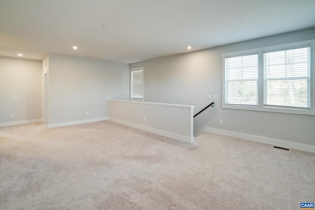 1658 Koch Ct, Charlottesville, VA 22911 - unfurnished room featuring baseboards, recessed lighting, visible vents, and light colored carpet