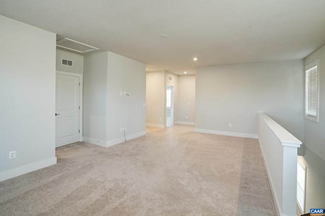 1658 Koch Ct, Charlottesville, VA 22911 - empty room featuring baseboards, light carpet, visible vents, and recessed lighting