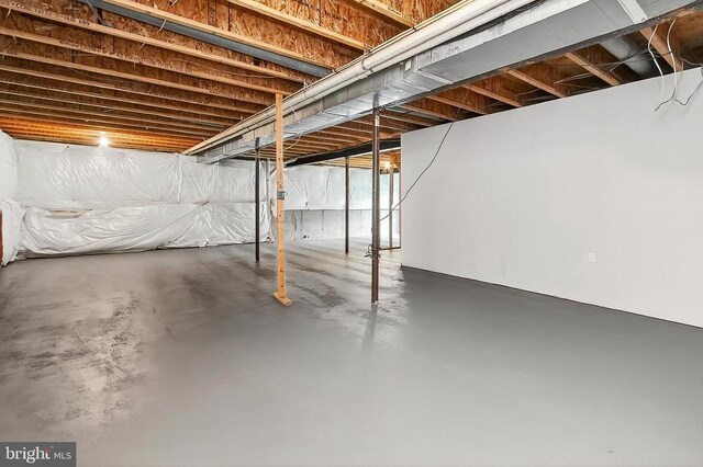  - view of unfinished basement