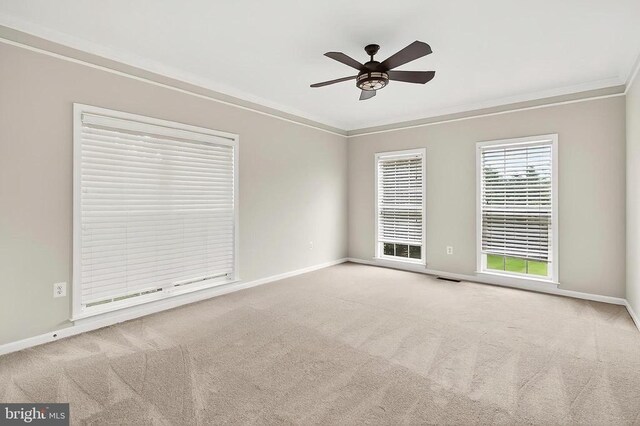  - living room with ornamental molding and light carpet