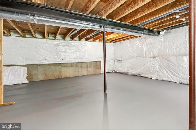  - view of unfinished basement