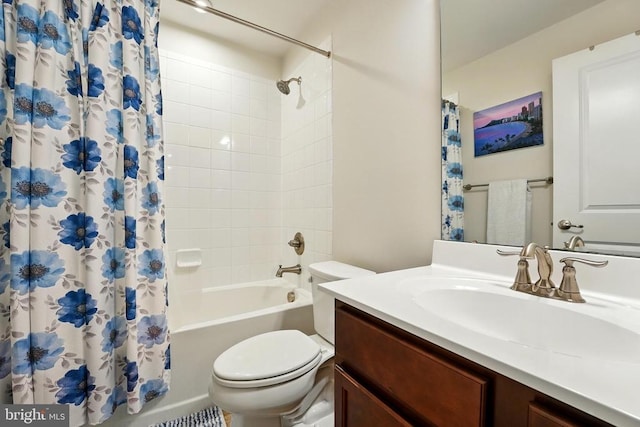  - full bath with vanity and shower / tub combo