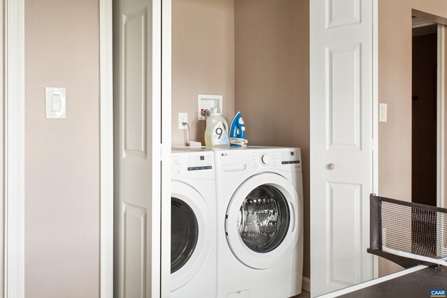 1795 Avon Rd, Afton, VA 22920 - laundry area featuring washing machine and dryer